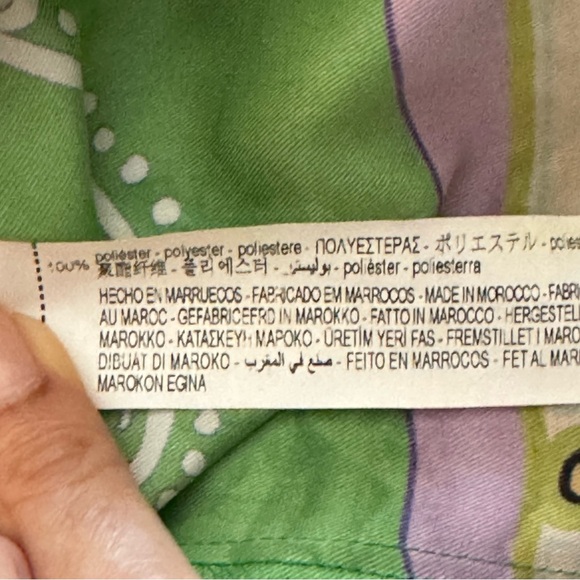 ZARA. Women’s Medium Multicolored Blouse. Crop top with Bell Sleeve. Sat… - Picture 9 of 15